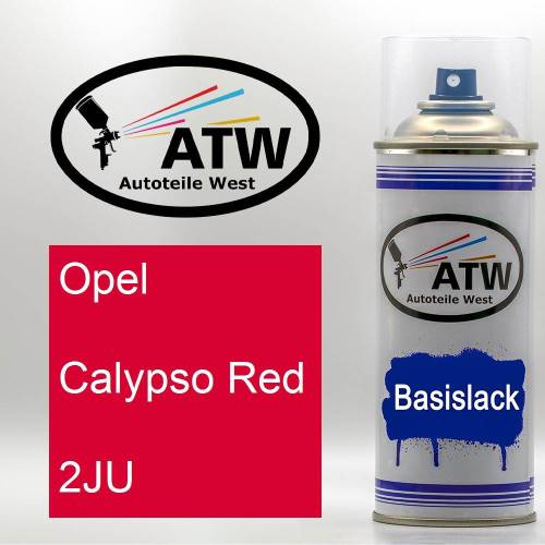 Opel, Calypso Red, 2JU: 400ml Sprühdose, von ATW Autoteile West.